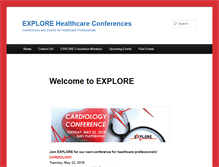 Tablet Screenshot of explorehealthcareconferences.com